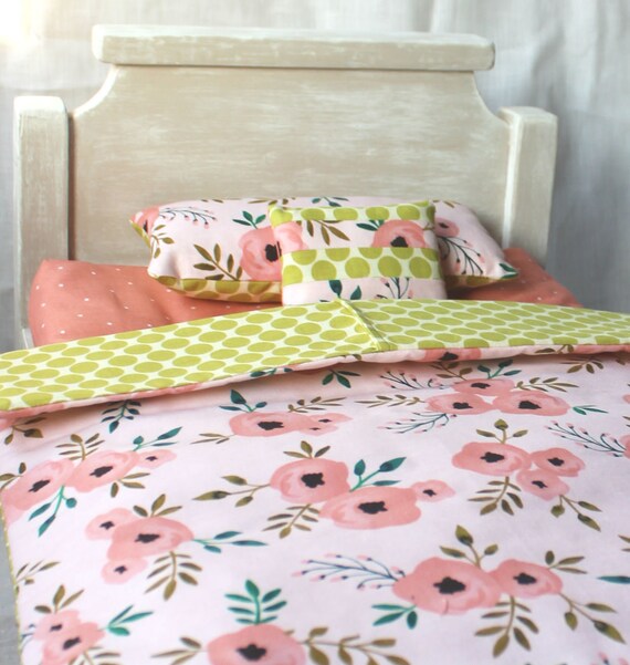 American Girl Bed Set 18 Inch Doll Bedding Doll Blanket Doll Pillow