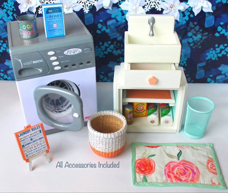 18 inch Doll Washer American Girl Laundry Room Furniture 18 Etsy