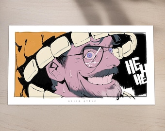 Purple Man Print (11" x 6", Matte)