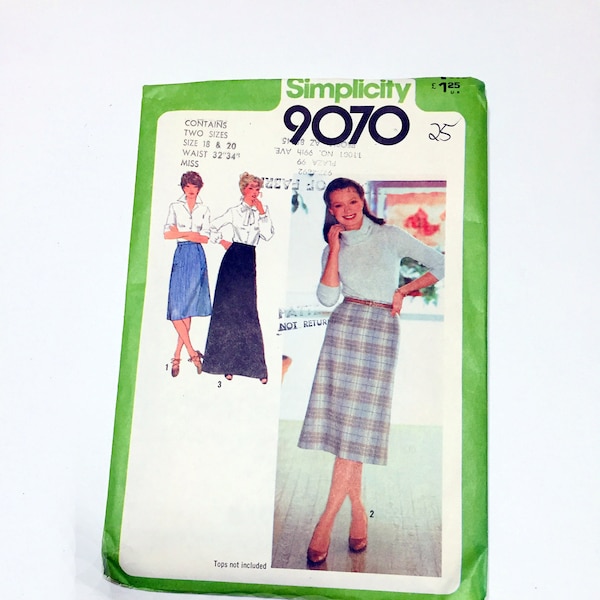 A Line Midi Skirt Pattern, Plus Size Maxi Skirt, 70s Maxi Skirt, A Line Skirt Pattern, Midi Skirt Pattern, 1970s skirt pattern