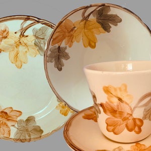 Franciscan October Earthenware, Vintage Autumn Leaf Soup Bowls Earthenware Pottery Stoneware Dinnerware