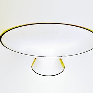 Elegant White Porcelain Pedestal Dessert Plate for Weddings and Parties