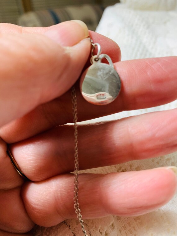 Minimalist Sterling Silver Monogram Letter Neckla… - image 4