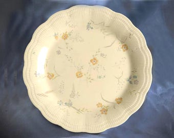 RARE Unique 80s Mikasa Kent Ceramic Chop Plate for Vintage Dinnerware Collectors