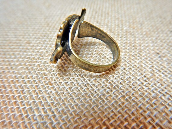 Adjustable Nature-Inspired Copper Botanical Ring … - image 4