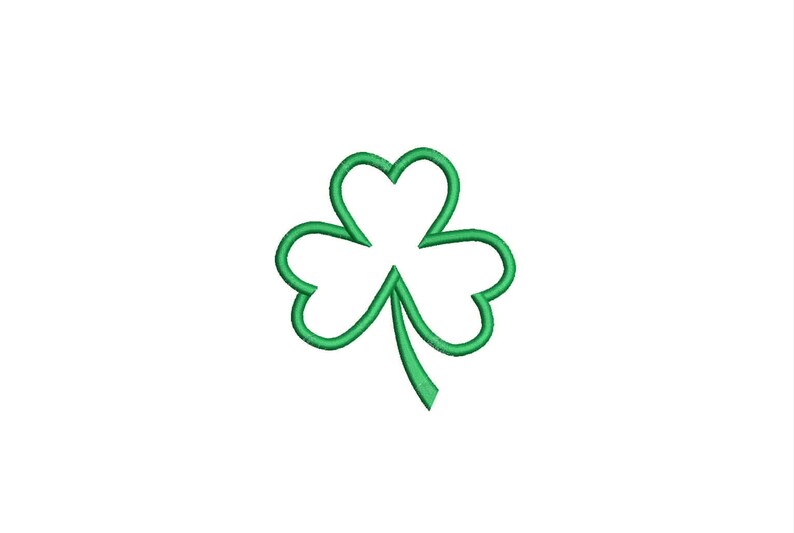 Shamrock Applique Design 6 Sizes Machine Embroidery Design Etsy