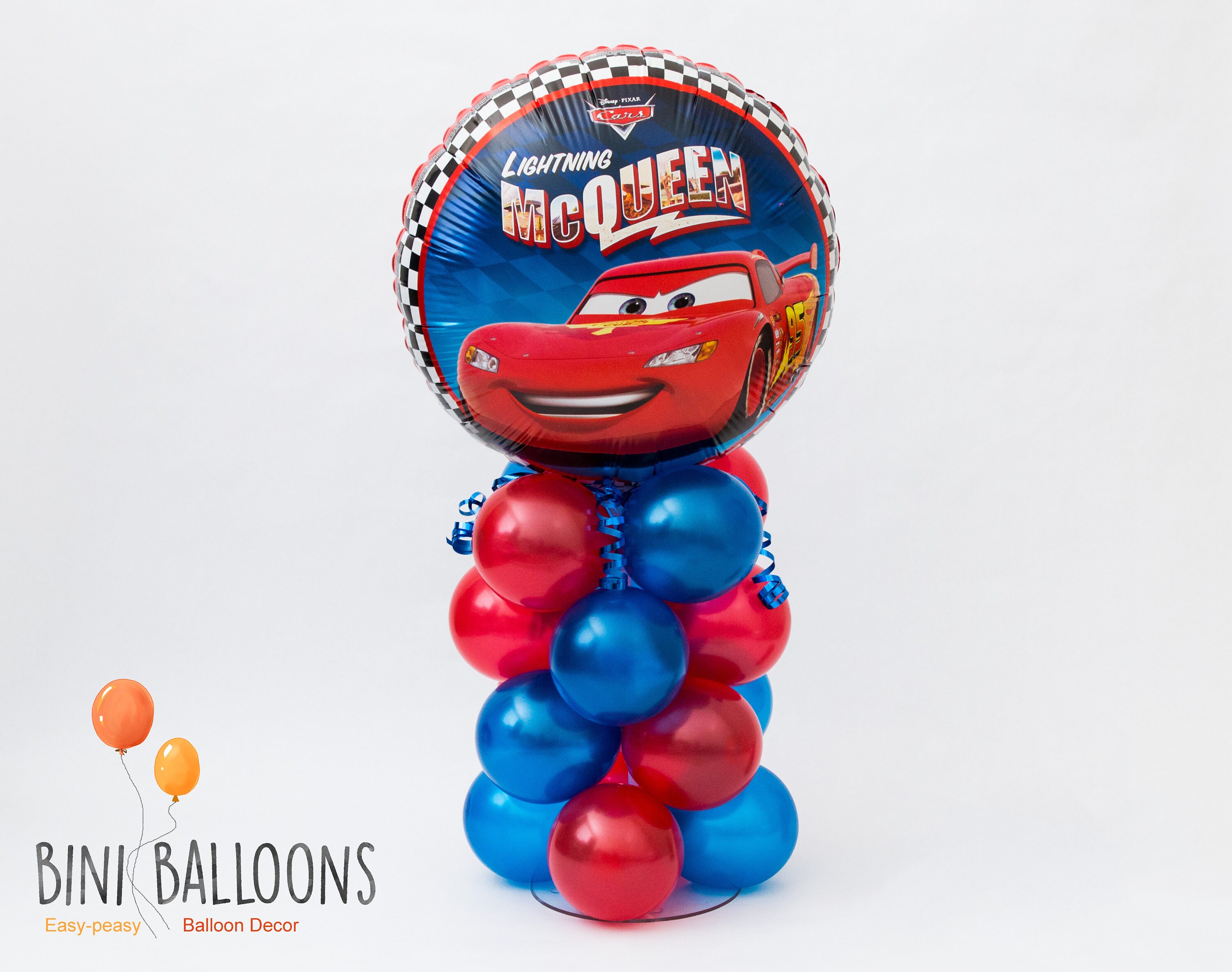 Cars Birthday Decorations Cars Balloon Centerpiece Disney Etsy