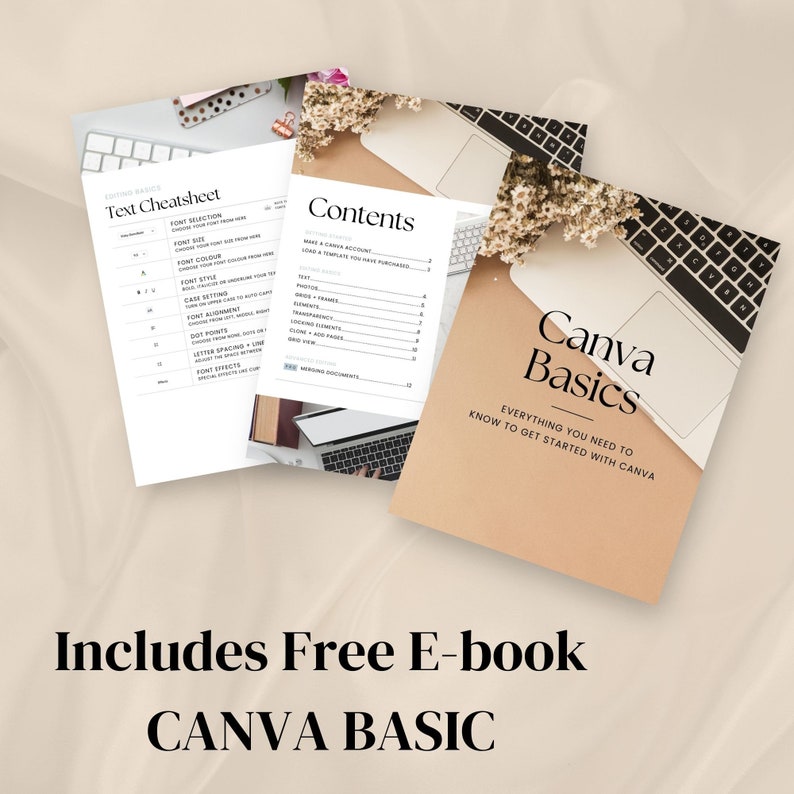 Canva Course Creator Template Bundle: Ebook, Workbook, Slide Deck ...