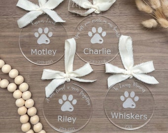 Pet Loss Ornament, Pet Loss Gift, Dog Loss Gift, Dog Loss Ornament, Dog Memorial Ornament, Cat Loss Gift, Cat Loss Ornament, Sympathy Gift