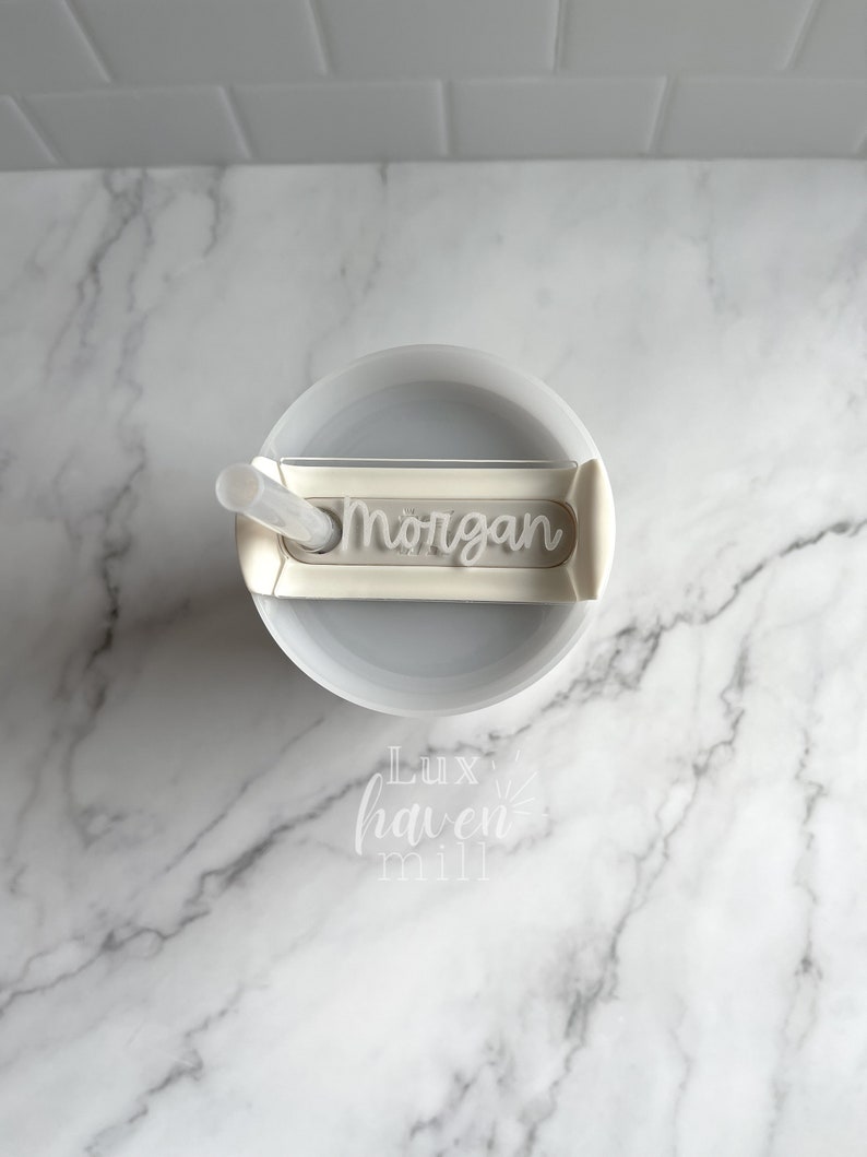 Stanley Name Plate, Stanley Topper, Personalized Stanley Cup, Tumbler Name Tag, Stanley Cup Accessories, Name Tag for Stanley, Name Plate