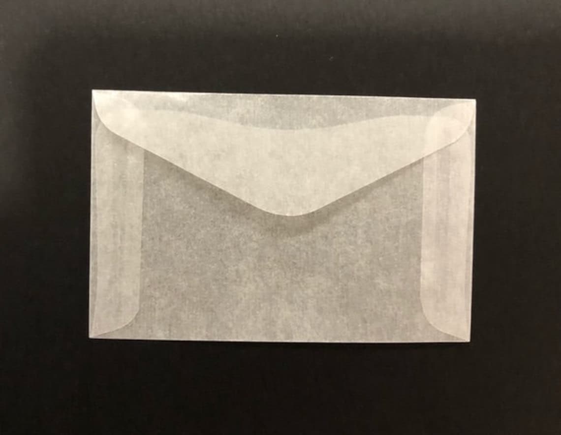 Glassine Envelope 9 X 6 Cm Pack of 5 for Scrapbooking, Junk Journals ...