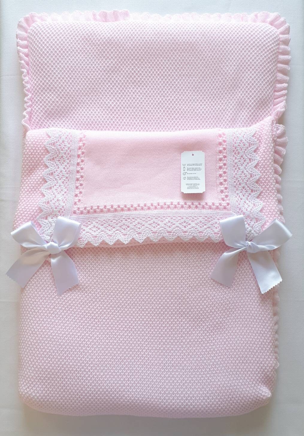 Spanish Knitted Baby Sleeping Bag / Sack / Nest / Girls Etsy