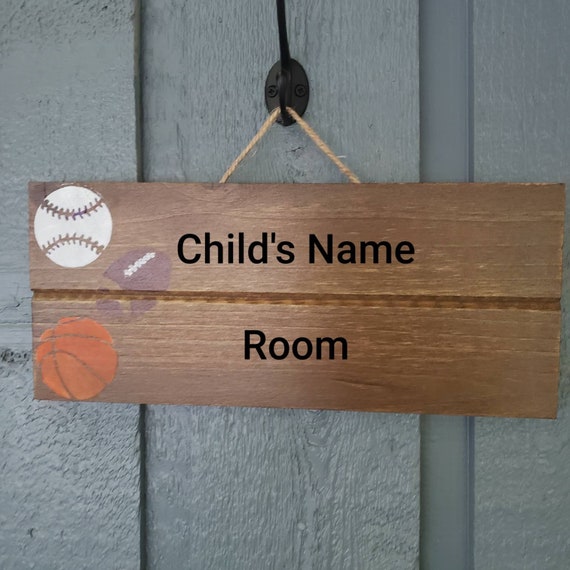 Personalized child bedroom sign Etsy