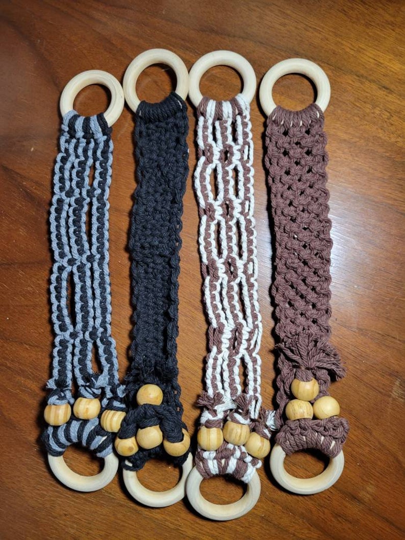 Macrame Kitchen Towel Holders Etsy