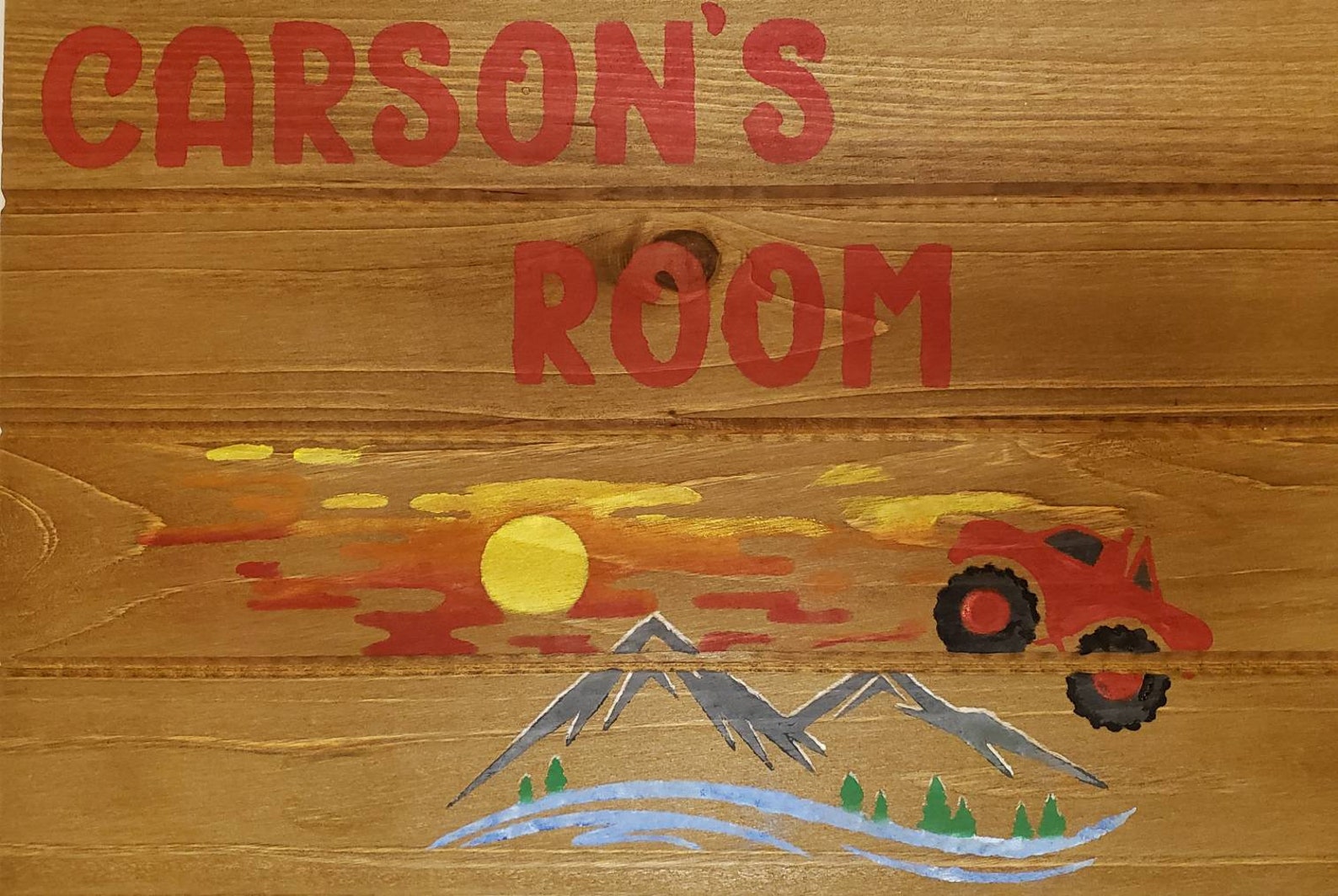 Personalized child bedroom sign Etsy