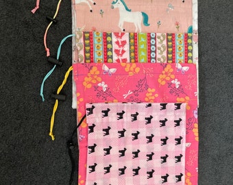 Pink Prints Handmade Drawstring Bag(s)