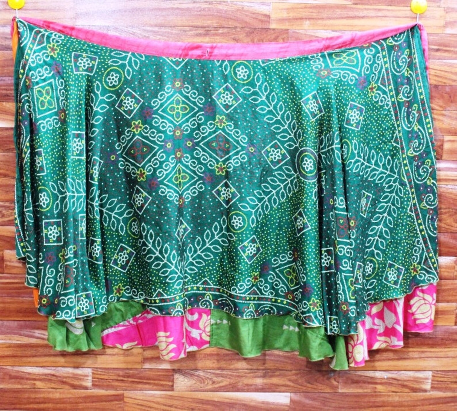 Vintage Sari Skirt Handmade Art Silk Sari Skirt Bohemian | Etsy