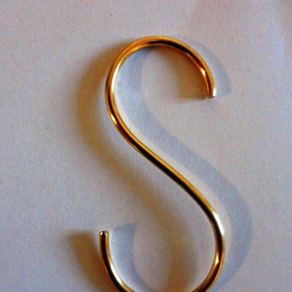 Brass S Hooks Etsy