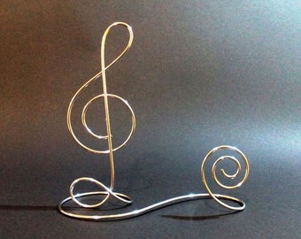 Treble Clef Table Number Card Holders, Set of 3, Photo holders