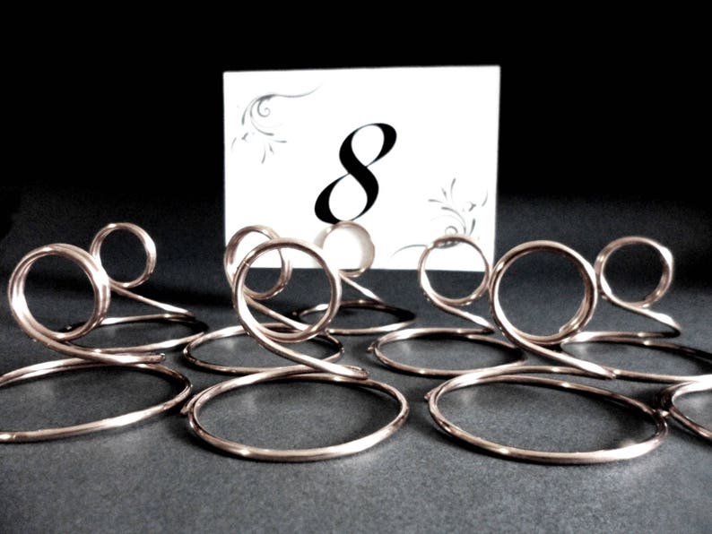 Silver Table Number Holders Silver Sign Holder Wedding Table Etsy