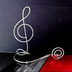 Violinschlüssel Halter, Foto Halter, Violinschlüssel Tischkartenhalter