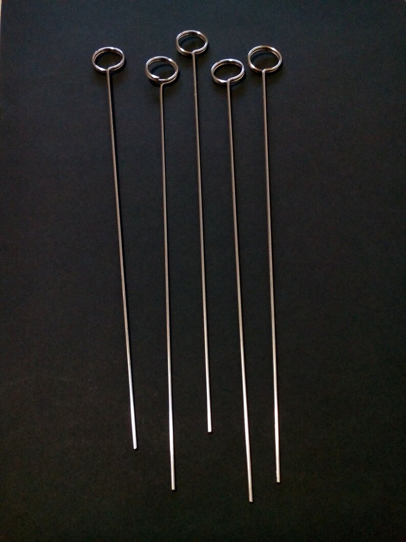 Set Of 5 Silver Table Number Holders Tall Place Card Image 0