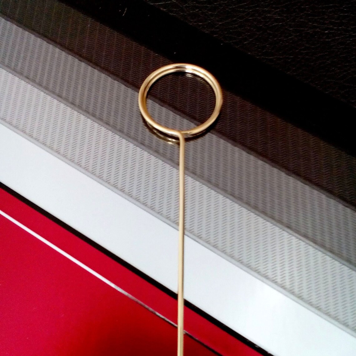 Set of 4 Gold Table Number Holders Solid Gold Brass Tall Etsy