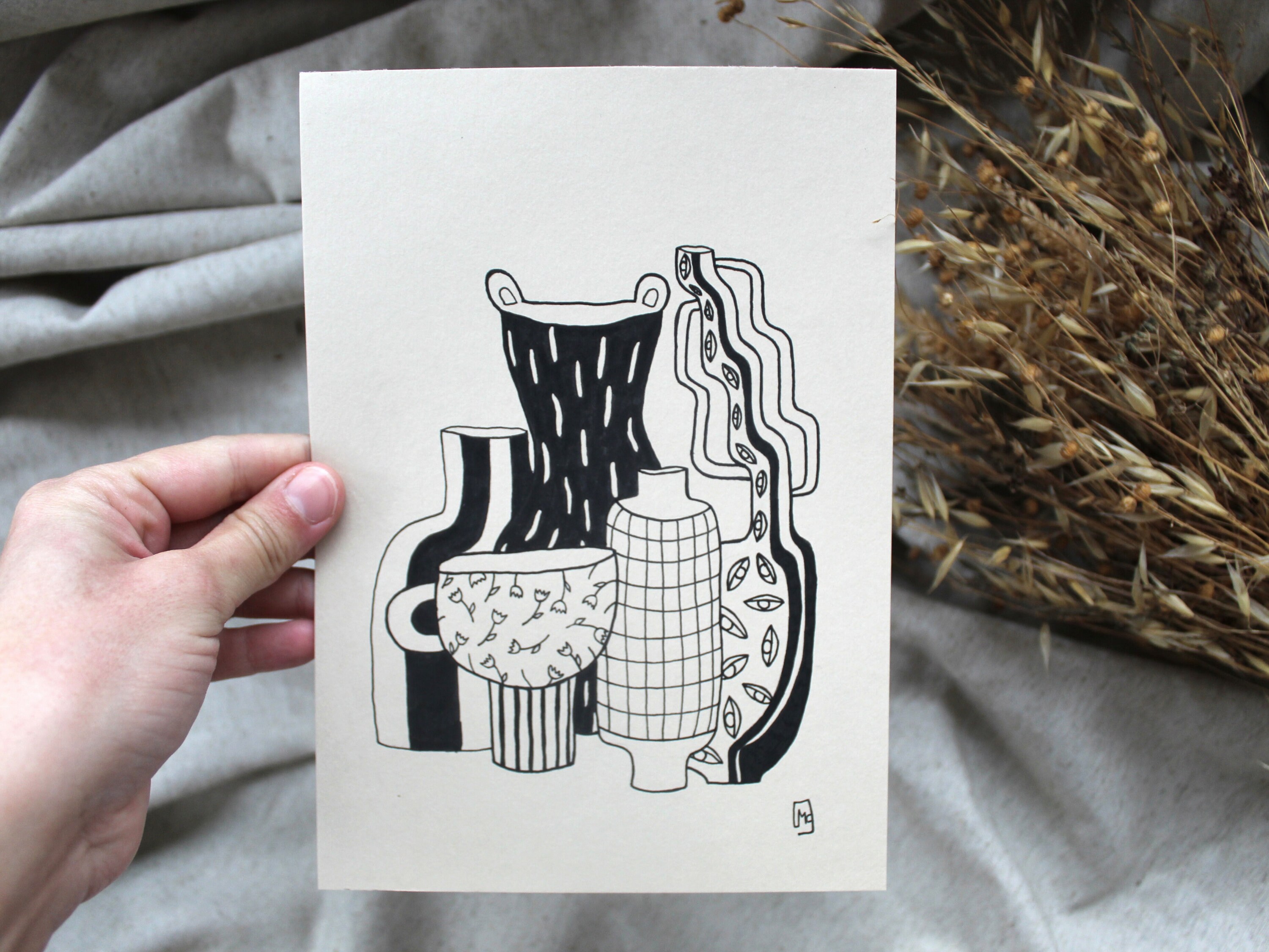 Illustration - Les Vases Très Curieux