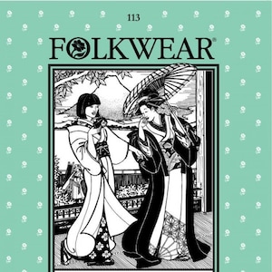 Folkwear Paper Sewing Pattern: Japanese Kimono No. 113