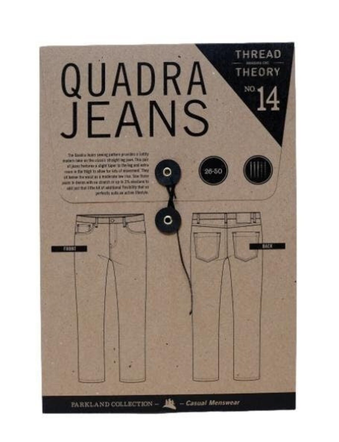 Thread Theory Paper Sewing Pattern: Quadra Jeans 