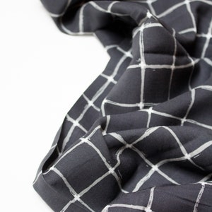 Art Gallery Fabrics Rayon Challis &#39;Grid Negative&#39;