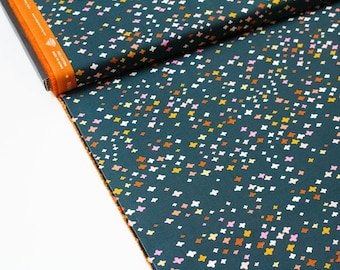 Ruby Star Society Quilting Cotton 'It's a Plus' in Peacock