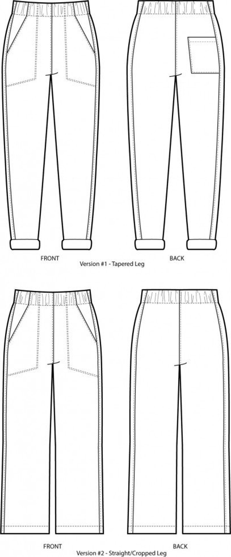 Sew House Seven Paper Sewing Pattern #130 Free Range Slacks UK Sizes 4-24 or Curvy 22-38