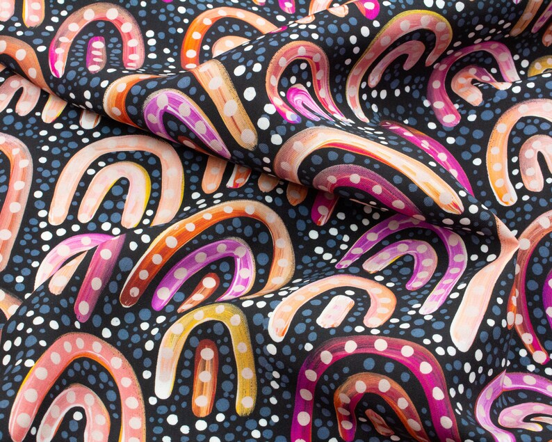 Holly Sanders for Nerida Hansen Tencel Linen Fabric Etsy Australia