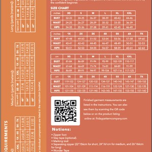 Puede incluir: Un patr&oacute;n de costura para una chaqueta ligera con cuello deportivo, bolsillos delanteros y tres opciones de longitud: corta (56 cm), mediana (61 cm) y larga (66 cm). El patr&oacute;n incluye una tabla de tallas en pulgadas y cent&iacute;metros, los requisitos de yardas y una lista de nociones.