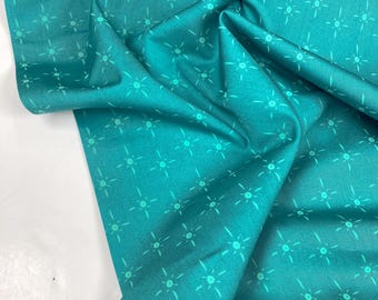 Popelina de algodón 'Luminaria Turquoise' de Art Gallery Fabrics