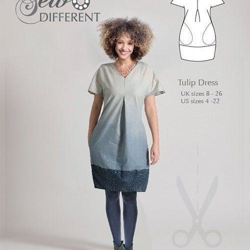 Sew Different Paper Sewing Pattern: Everyday Chic Dress UK - Etsy