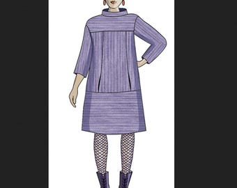 Sew Different Paper Sewing Pattern: Artista Dress UK Sizes 8 - 26