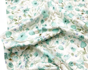 Sevenberry Cotton Broadcloth 'Eden' in Mint