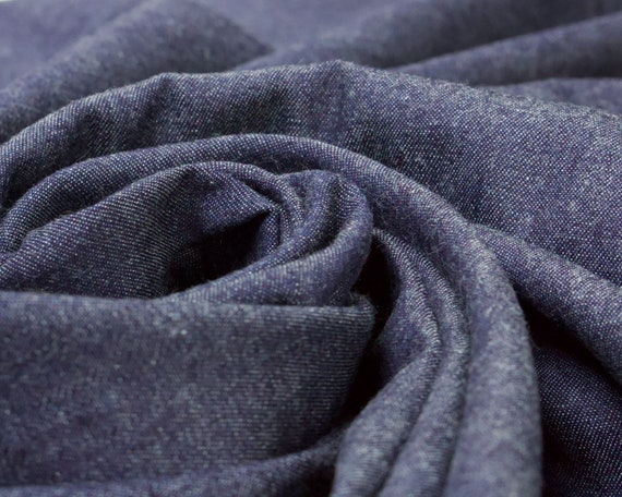 100% Pur Coton Polka Dot Denim Tissu extra large 145 cm 100% Pur Coton Polka Dot Denim Tissu extra large 145 cm