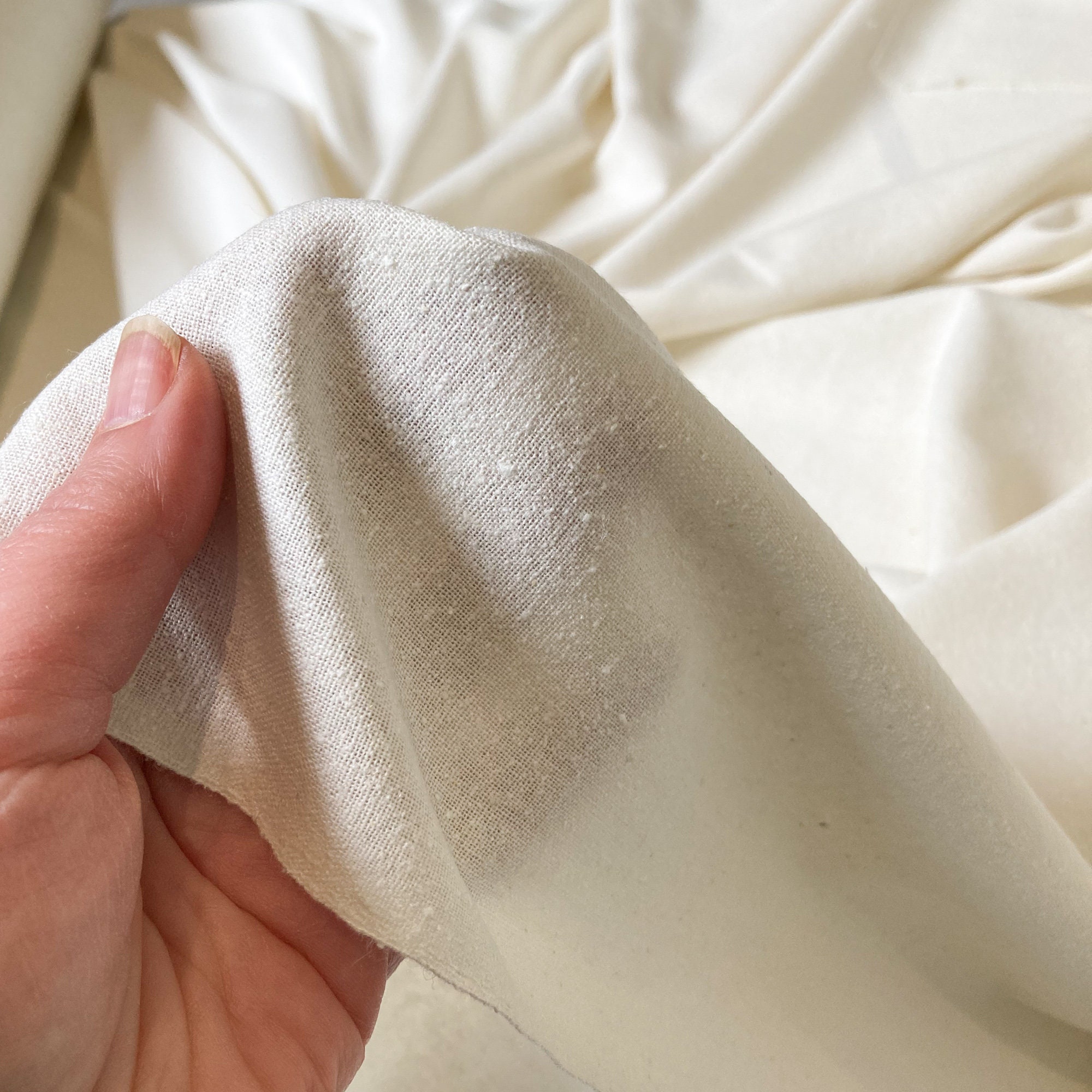 Undyed Silk Noil Fabric Etsy
