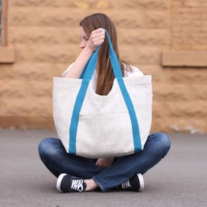 Poolside Tote Muster von Noodlehead Etsy