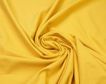 Cotton Jersey in Maize Yellow
