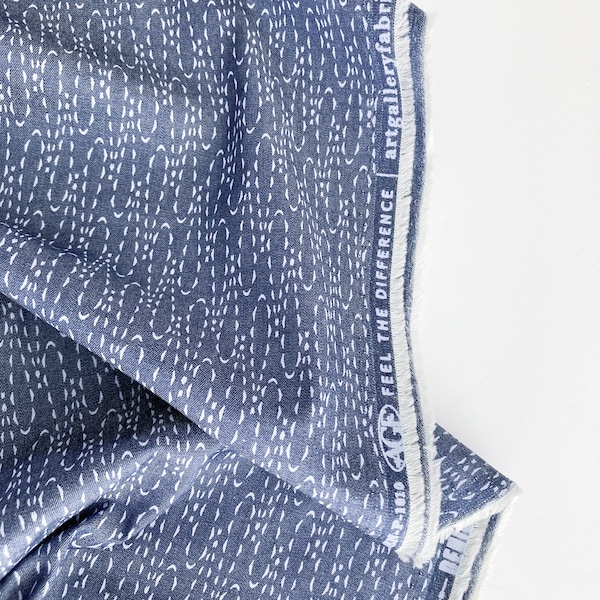 Tissus pour galerie d'art denim de coton léger « Casted Loops »