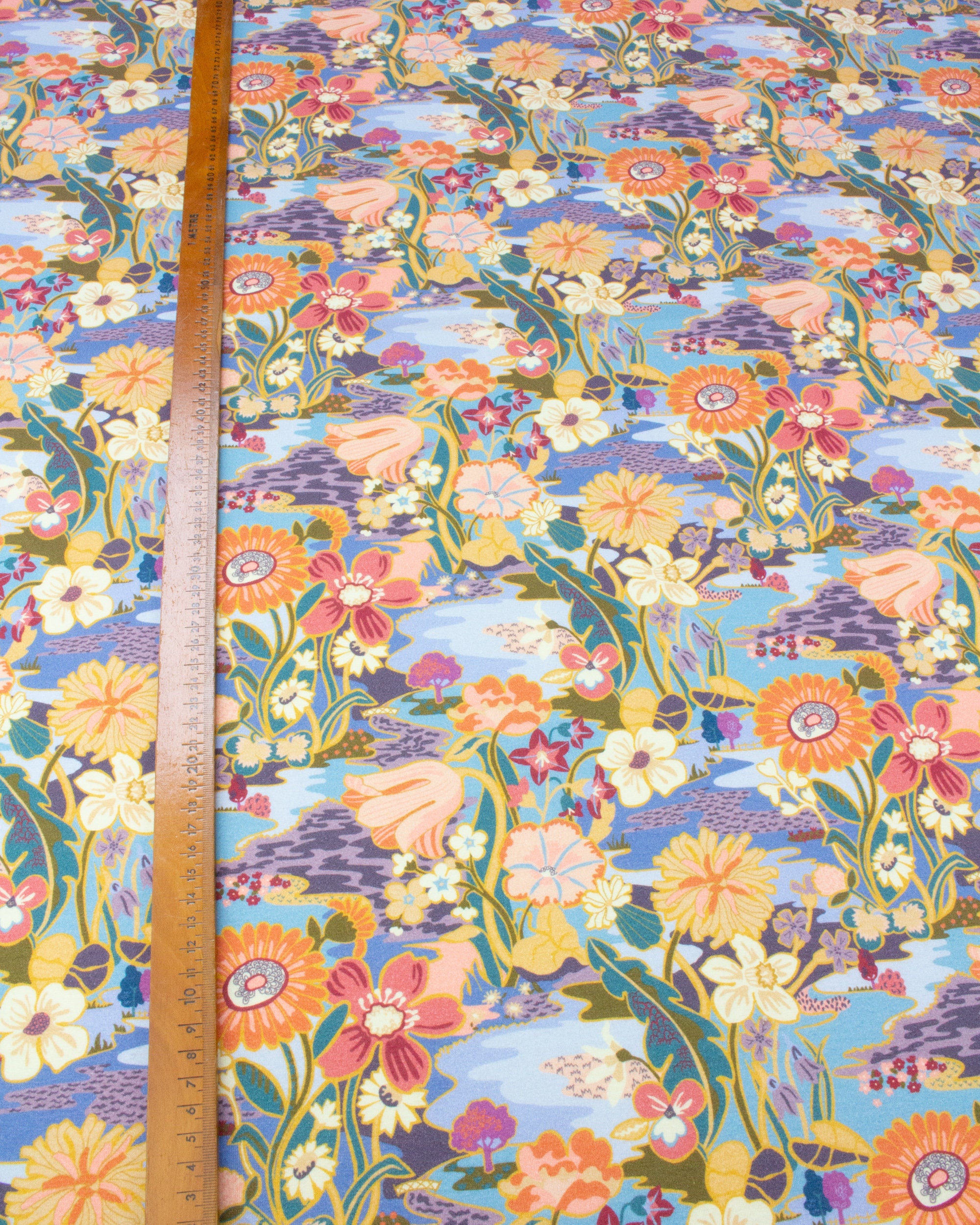 Liberty Fabrics Norfolk Jersey Fabric with 'Sunshine Etsy