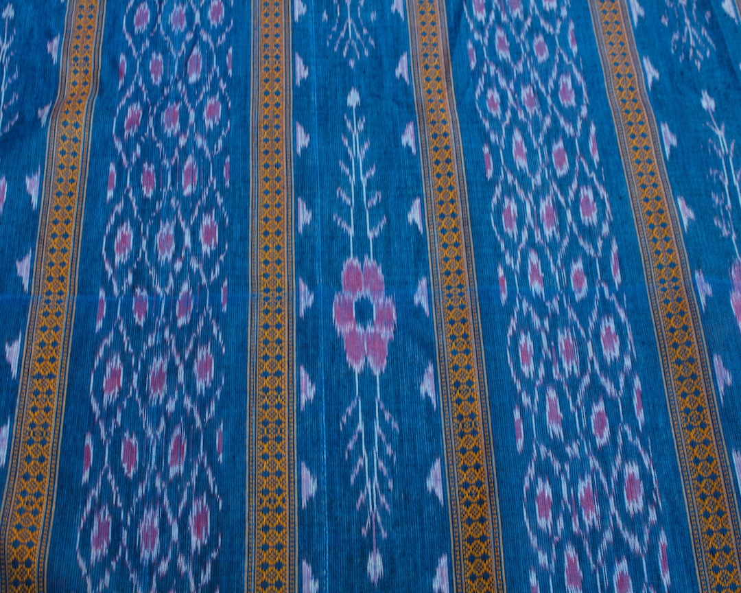 Purple - Cotton Sambalpuri Ikat Fabric 32