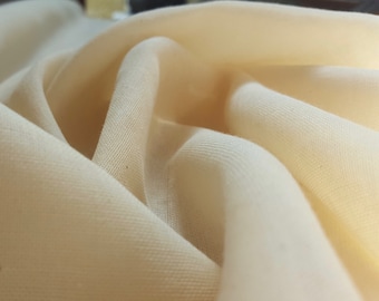 Organic Cotton Muslin Gauze Fabric, Undyed & Unfinished