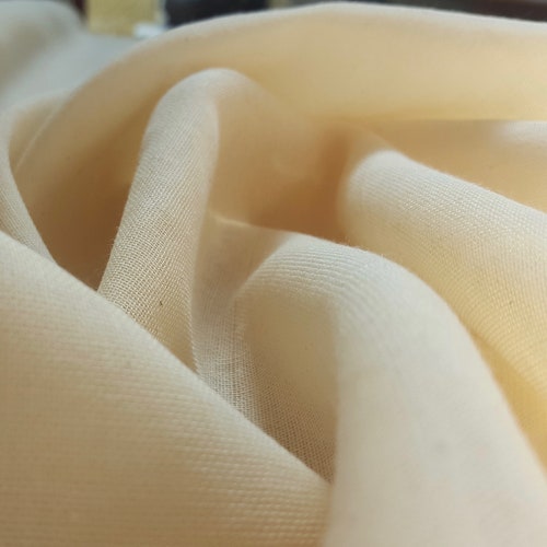 Organic Cotton Muslin Fabric Undyed & Unfinished Etsy UK