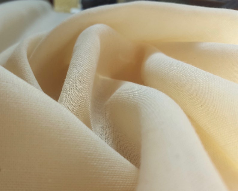 Organic Cotton Muslin Fabric Undyed & Unfinished Etsy