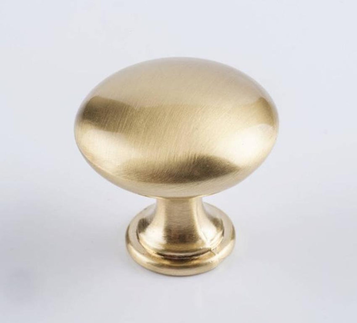 3brushed Gold Dresser Knobs Drawer Pull Handles Kitchen Etsy